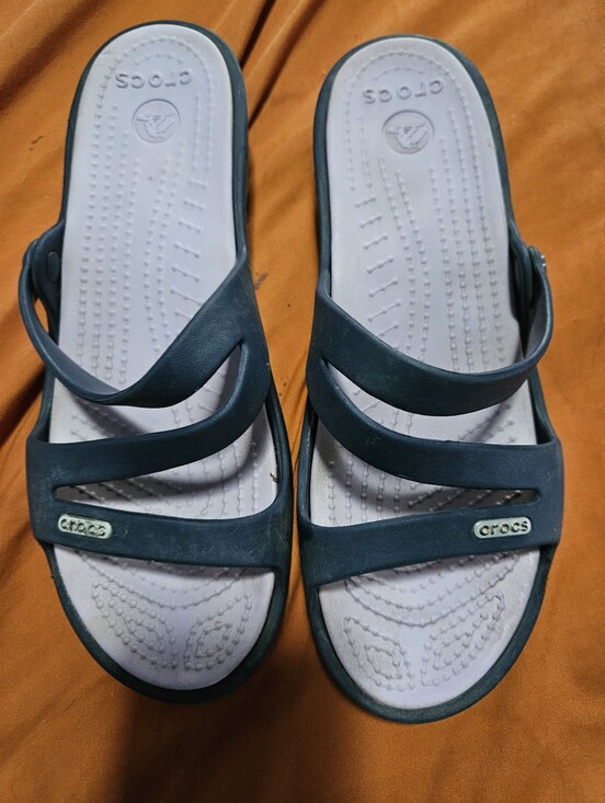 CROCS Shoes - CROCS Women's Patricis  Dark BlueStrappy Slide Sandals